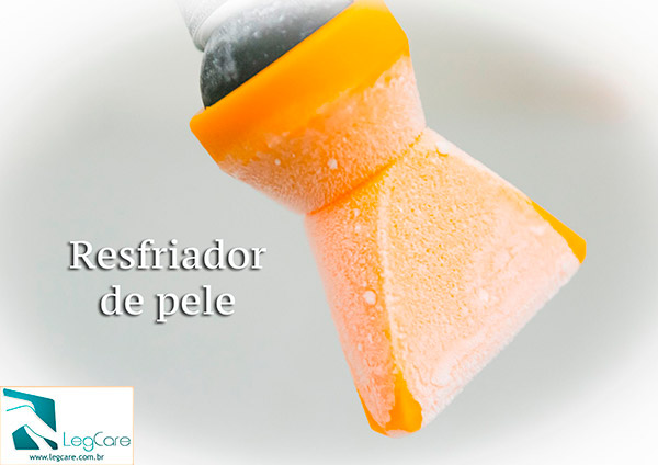 Resfriamento de pele para tratamento indolor